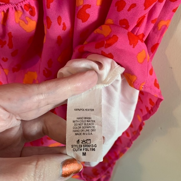 FSL Apparel Hot Pink Leopard Halter Romper - Picture 9 of 10